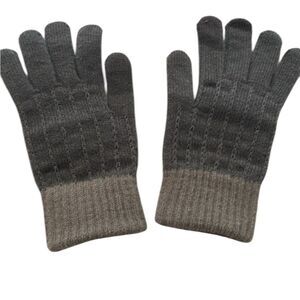 Alpaca blend Brown and lighter brown Gloves-super soft and warm